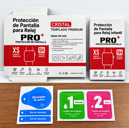 Protector de Pantalla de Cristal para Reloj Inteligente Infantil